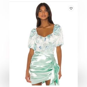 Satin Limelight bodysuit